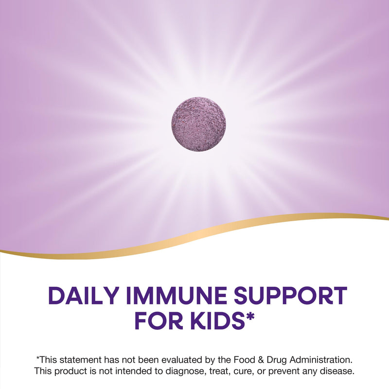 Nature's Way Sambucus Elderberry Immune Chewable for Kids, 40 ct | Immune Support*, Vitamin C, Zinc, with Superfood Antioxidants(1), Gluten-Free, Dairy-Free, No Artificial Colors