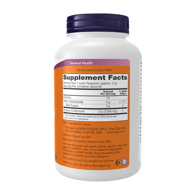 NOW Foods Supplements, D-Mannose Powder, Non-GMO Project Verified, Healthy Urinary Tract*, 6-Ounce 6 Ounce (Pack of 1) - BeesActive Australia