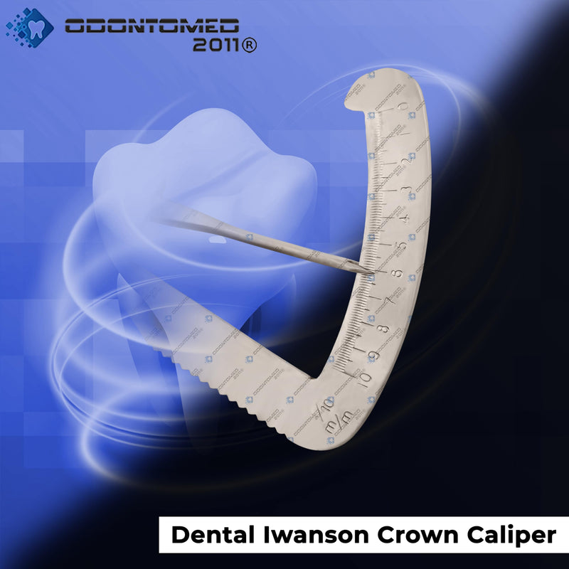 OdontoMed2011® NEW CROWN INSTRUMENT WAX CALIPER DENTAL LAB STAINLESS STEEL