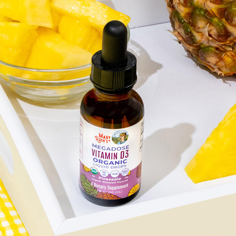 MaryRuth Organics Vitamin D3 Liquid Drops | Megadose 4000 IU | USDA Organic Liquid Vitamin D Spray for Adults & Kids | Immune Support & Bone Health | Vegan | Gluten Free | Non-GMO | 30 Servings - BeesActive Australia