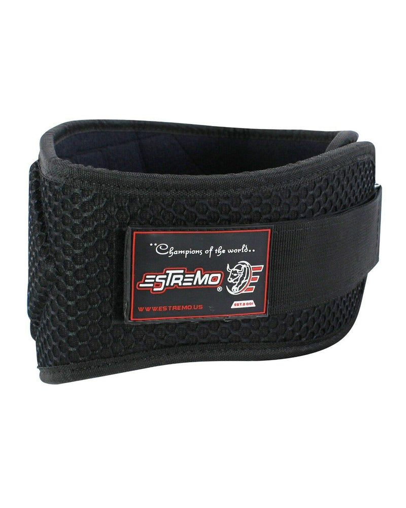 ESTREMO Weight Lifting Back Support 6 Inches Neoprene Gym Belt for Fitness Training Exercises, Squats, Lumbar, Powerlifting, Deadlifts Workout Black X-Large (40"-44")