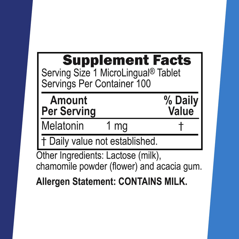 Superior Source Melatonin 1 mg, Non-GMO, 100 Sublingual Tablets 100 Count (Pack of 1) Melatonin 1mg