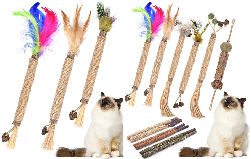 TINDTOP Silvervine Sticks for Cats, 3 Pack + 12 Pack