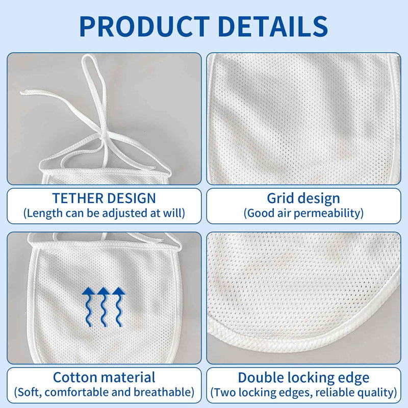 Tracheostomy Shower Cover Neck Stoma Protector Tracheostomy Supplies Breathable Tracheotomy Cover Adjustable Stoma Covers (white) - BeesActive Australia
