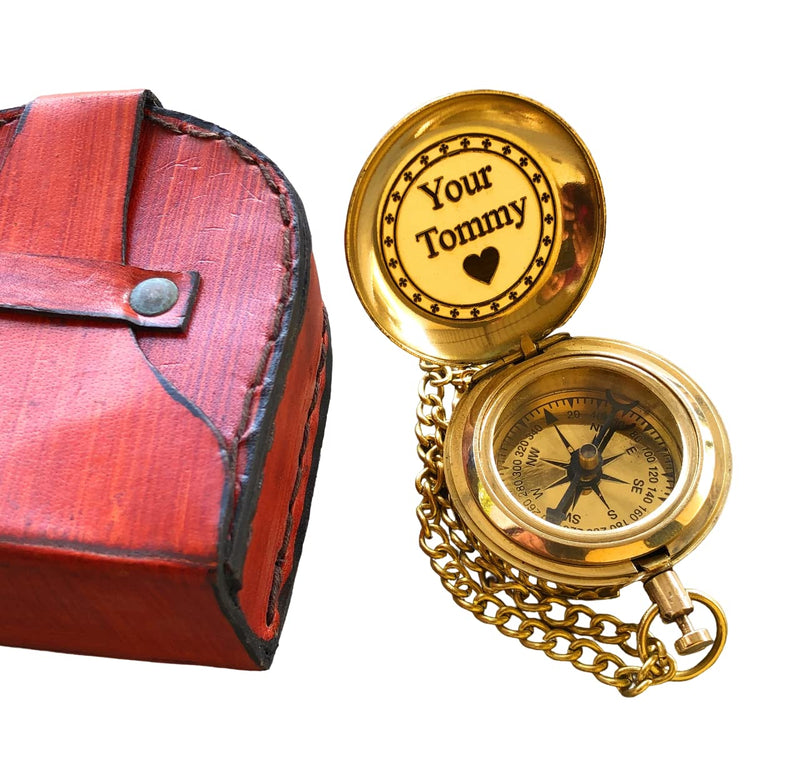 Brass Compass, Your Tommy Compass, Birthday Gifts, Working Compass, Dual Set Compass, Great Gifts