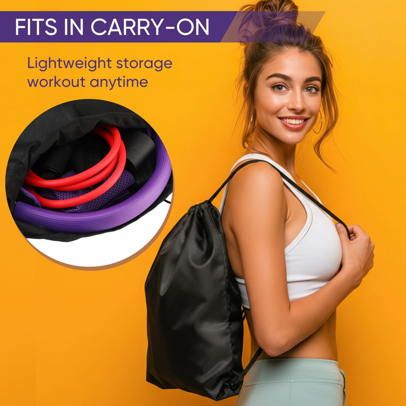 Soulchen 7pcs Pilates Ring Essentials Set for Women Pilates Ring and Ball Kit for Home Workouts 10 Inch Yoga Ball, Resistance Bands, Cold Towel & Bottle, Exercise Accessories Gifts for Women Beginners