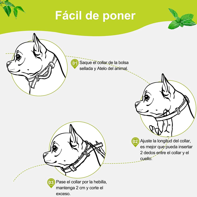 DEWEL 63.5 cm dog collars against pests, adjustable tick collar for dogs and cats, waterproof dog flea collar - BeesActive Australia