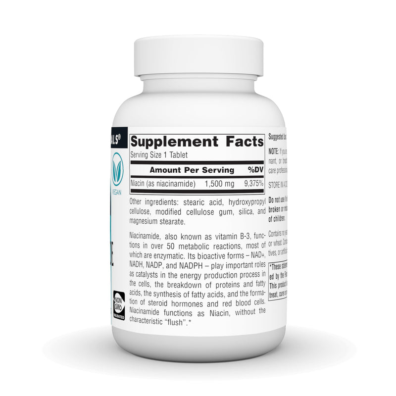 Source Naturals Niacinamide B-3, Vegan Vitamin B-3, 1500 mg - 50 Tablets