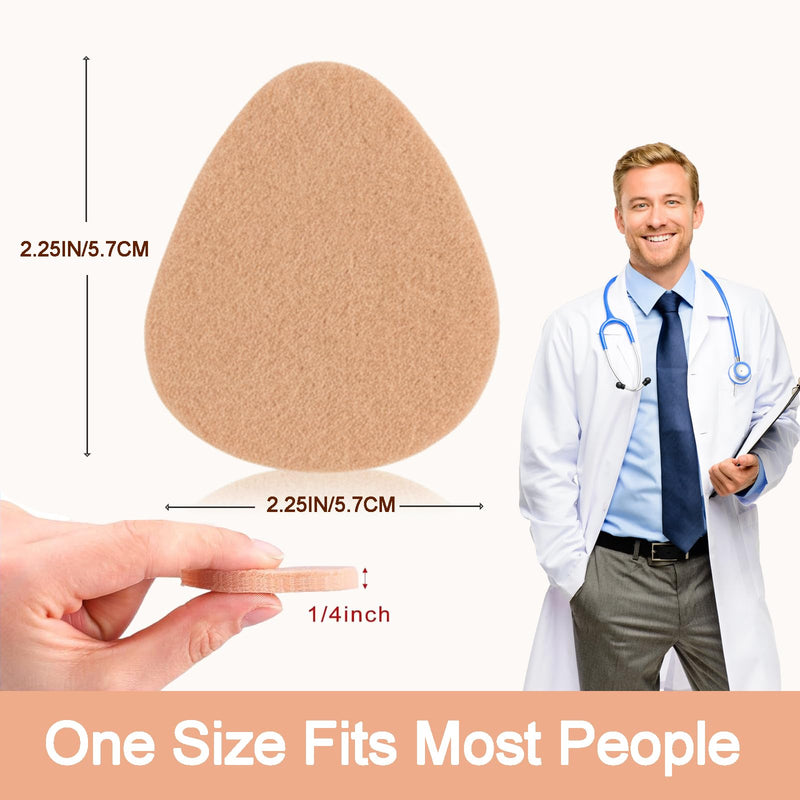 42 Pcs Metatarsal Felt Pads for Men & Women – 1/4 Inch Thick Ball of Foot Cushions for Pain Relief, Forefoot Pads for Calluses, Morton’s Neuroma, Metatarsalgia – Soft Shoe Inserts for All-Day Comfort 1/4" Thick-42 PACK - BeesActive Australia
