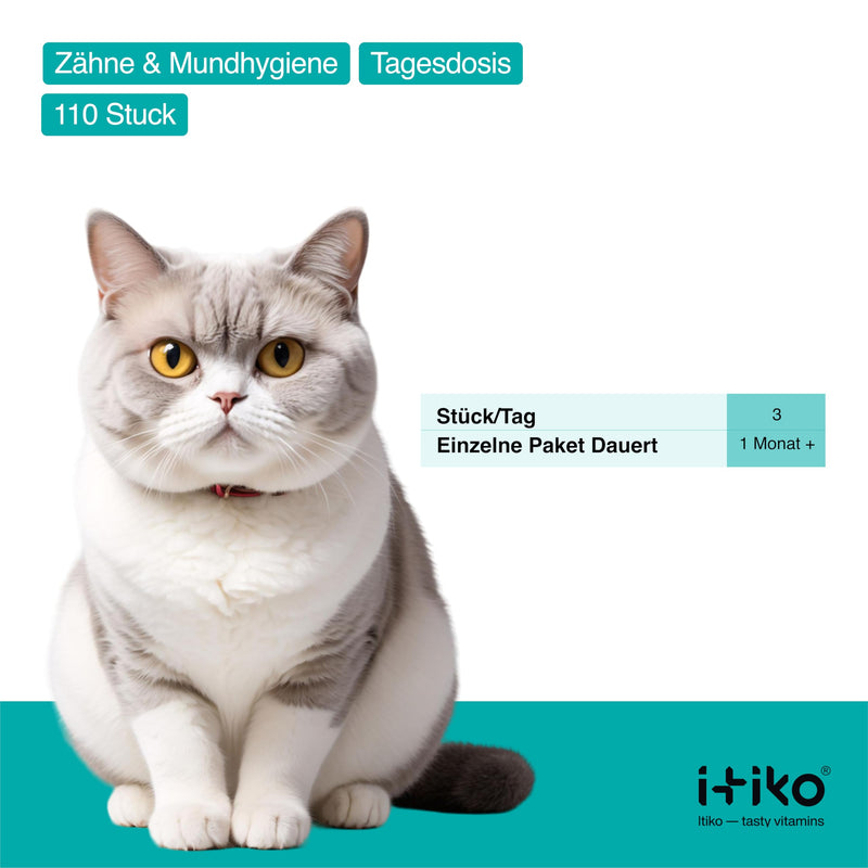Itiko - Cat Dental Care Snacks - Natural Treats for Cats - Fight Cat Bad Breath - Alternative to Tartar Spray - BeesActive Australia