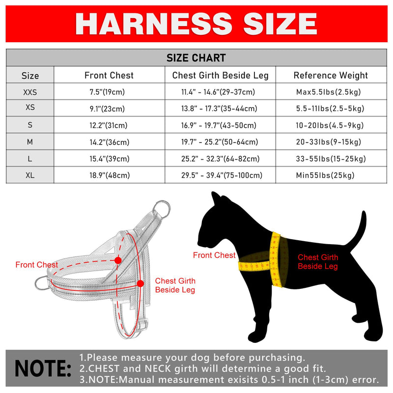 Plutus Pet No Pull Dog Harness with Breathable Mesh Padded, Adjustable Reflective Escape Proof Dog Harness, Quick Fit Dog Vest Harness for Small Medium Large Dogs(S, Purple) S: chest 17"-19.7" - BeesActive Australia