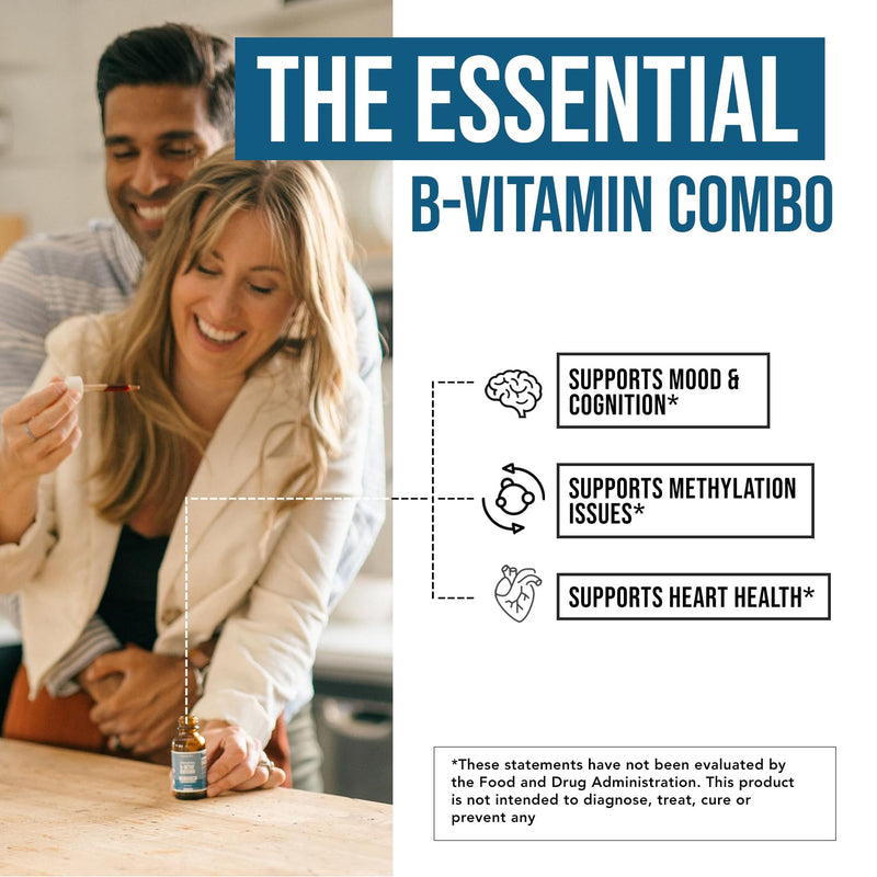 Organic L Methylfolate 7.5 mg Plus Methyl B12 Cofactor - Metabolically Active 5-MTHF Form, Superior Form of Folate - Organic Berry Flavor, Liquid Sublingual Form – Mood, Cognition, Methylation (1oz) 1 Fl Oz (Pack of 1)