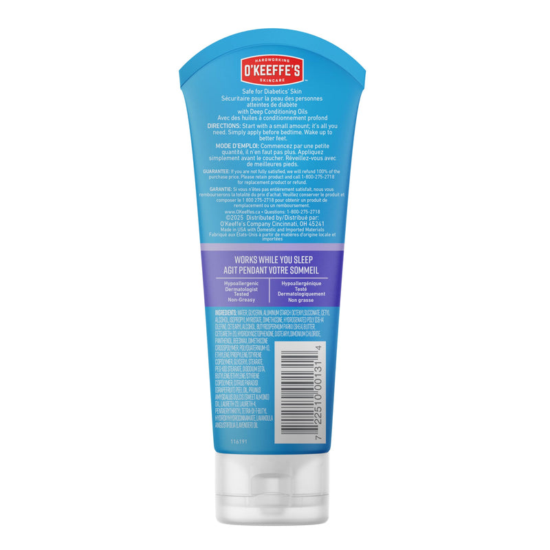 O'Keeffe's for Healthy Feet Night Treatment Foot Cream - 7 oz Tube (1 Pack) - Guaranteed Overnight Relief for Extremely Cracked, Dry Feet, Repairing Skincare, Instantly Boosts and Retains Moisture Levels 7 Ounce (Pack of 1) - BeesActive Australia