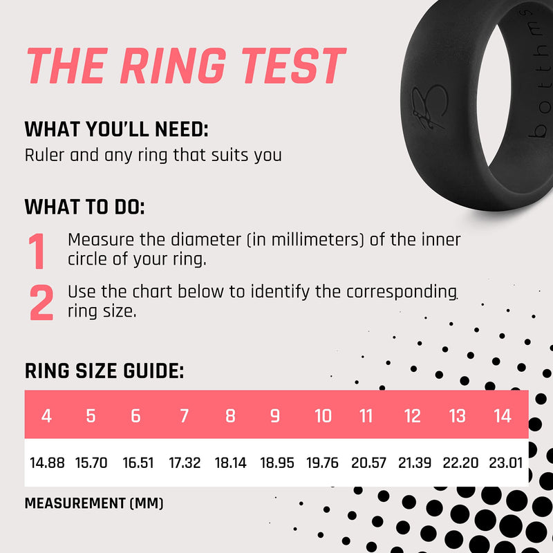 Men’s Dual Tone Silicone Rings, Silicone Wedding Rings, for Active Lifestyle Black/Blue 8