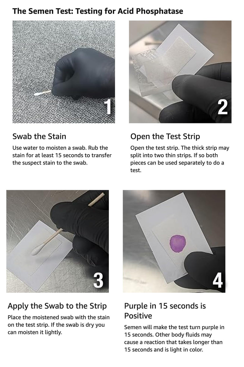 Infidelity Detection Kit | Find Two Substances Found in Male Body Fluids | Results in 10 Minutes | One Kit One Kit (1 Acid Phosphatase & 1 Prostate-Specific) - BeesActive Australia