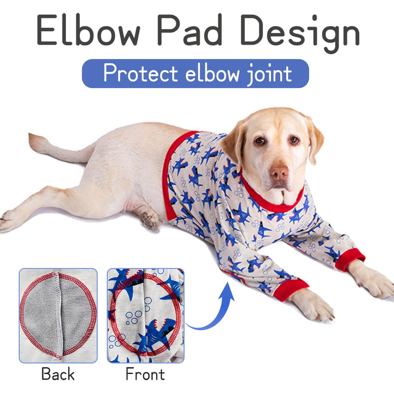 Dog Front Leg Surgery Recovery Clothes,Dog Elbow Protector Suit for Medium Large Dogs,Dog Joint Recovery Sleeve for Female Male Dogs,Prevent Licking Wound(Green Horse-XL) XL green - BeesActive Australia