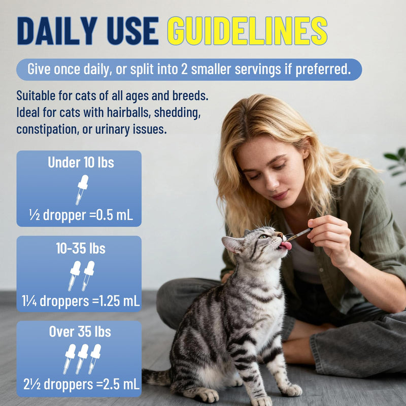 VICSOM Cat Hairball & Lysine Immune Support Bundle, Hairball Remedy + Liquid L-Lysine for Cats, Supports Digestion, Furball Control, Eye & Nose Wellness, Chicken Flavor, 2 fl oz + 60 ml
