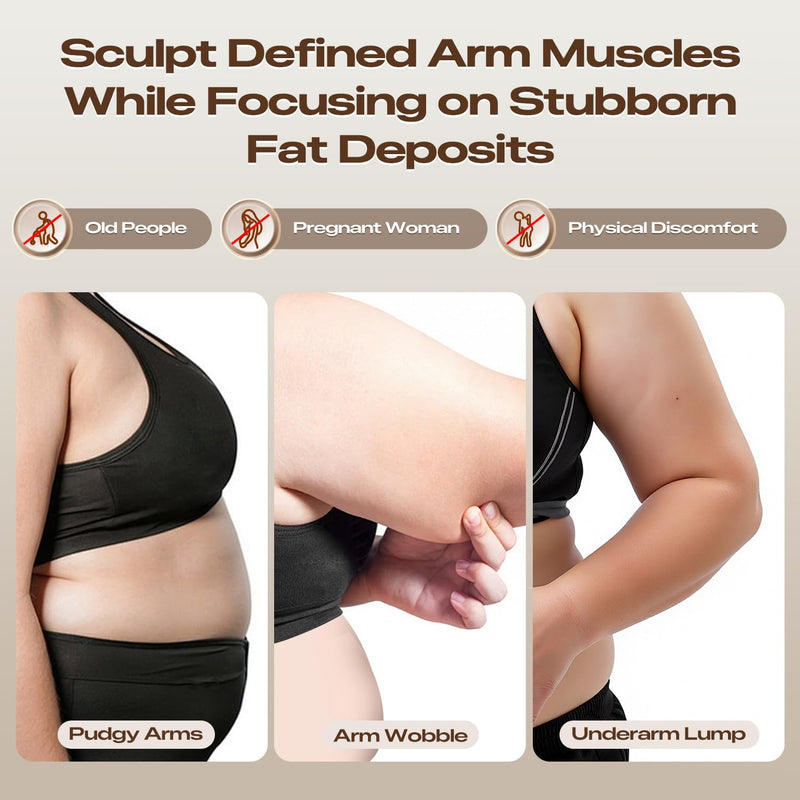 Arm Workout for Women and Men, 360° Hand-Crank Forearm Trainer, Shoulders and Arm Muscle Training Fitness Equipment, Chest Trainer and Forearm and Wrist Hand Exerciser, Home Workout Equipment white