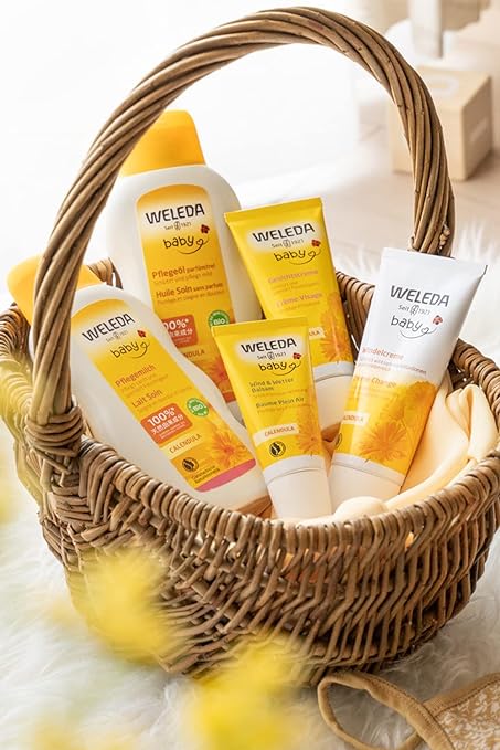 [Official] WELEDA Calendra Baby Wash & Shampoo 200mL Whole body cleanser for babies, sensitive skin, gentle herbal scent, naturally derived ingredients, organic - BeesActive Australia