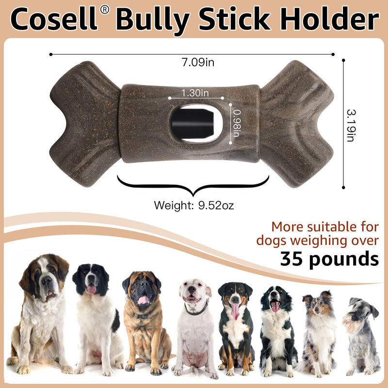 Bully Stick Holder for Dogs, Safety Chew Holder for Medium/Large Dogs, Easy to Clean&Use Yak Chew Holder, Suitable for Various Bully Sticks - BeesActive Australia