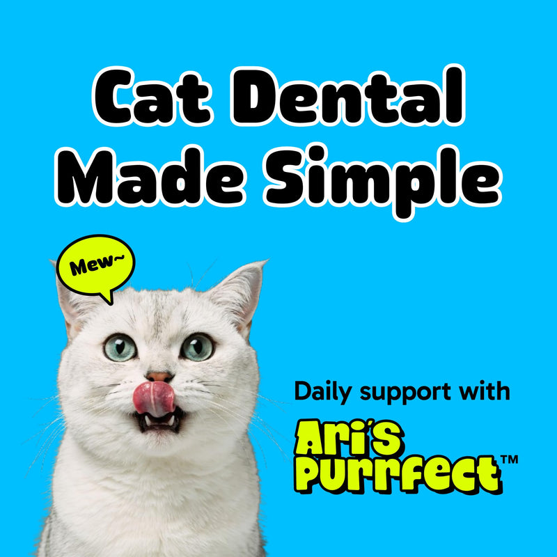 ARI'S PURRFECT Cat Dental Bites Soft Chews - Daily Dental Care for Healthy Teeth and Fresh Breath - Feline-First Formula Supports Oral Care with Two-Week Supply