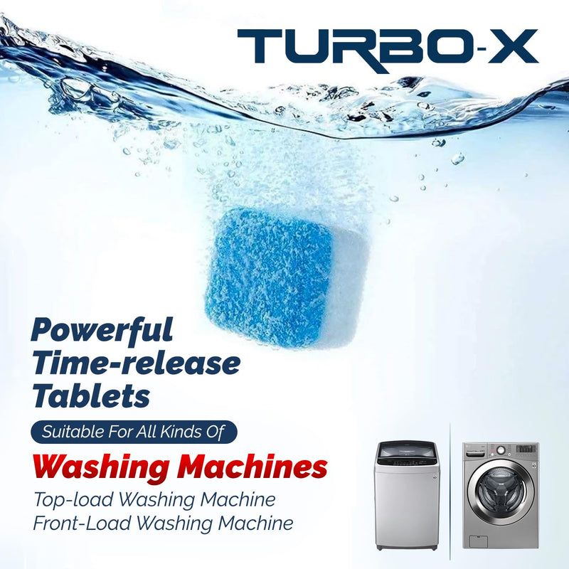 Washer Machine Cleaner Tablets, 8 ct., Advanced Descaling and Odor Eliminator, Concentrated Time Release Formula, Top and Front Load Appliances - BeesActive Australia
