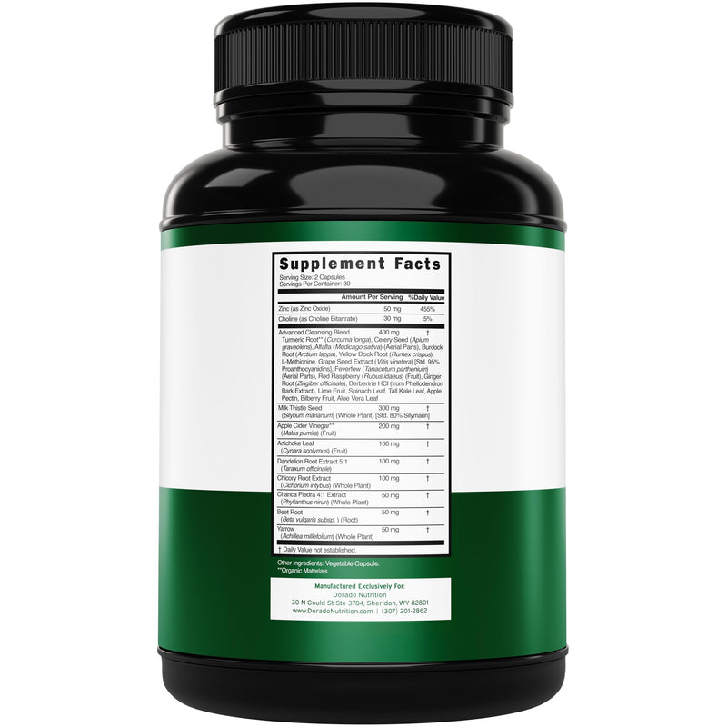 Liver Cleanse Detox & Repair (27 in 1 Formula - Milk Thistle, Dandelion Root, Turmeric, Artichoke Extract & More) - Detox Cleanse Supplement, Liver Support for Adults, Vegan - 60 Capsules - BeesActive Australia