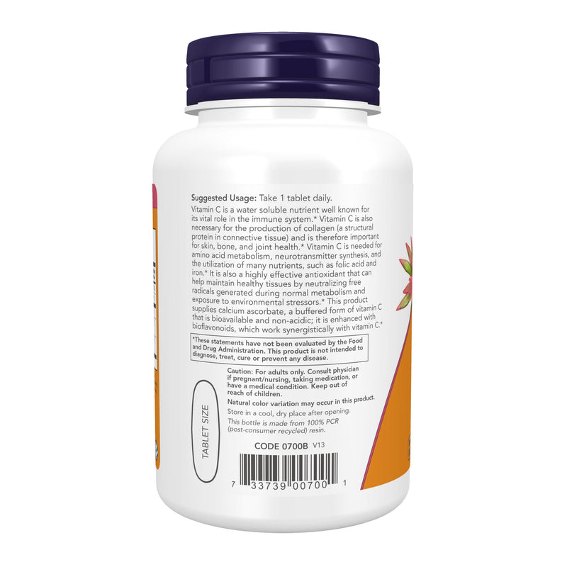 NOW Supplements, Vitamin C-1000 Complex with 250 mg of Bioflavonoids, Buffered, Antioxidant Protection*, 90 Tablets 90 Count (Pack of 1)