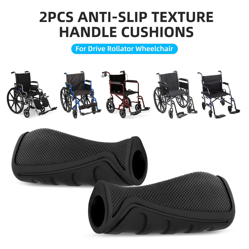 Handle Grip Replacement Parts for Drive Wheelchair, Anti-Slip Hand Grips Set of 2 - BeesActive Australia