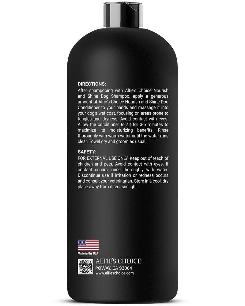 ALFIE'S CHOICE Dog Conditioner for Allergies and Itching & Daily Use - Detangling, Deshedding & Moisturizing Formula - Dog Coat Conditioner for Sensitive Skin & Grooming Puppy Conditioner - 16 fl oz Nourishing Conditioner - BeesActive Australia
