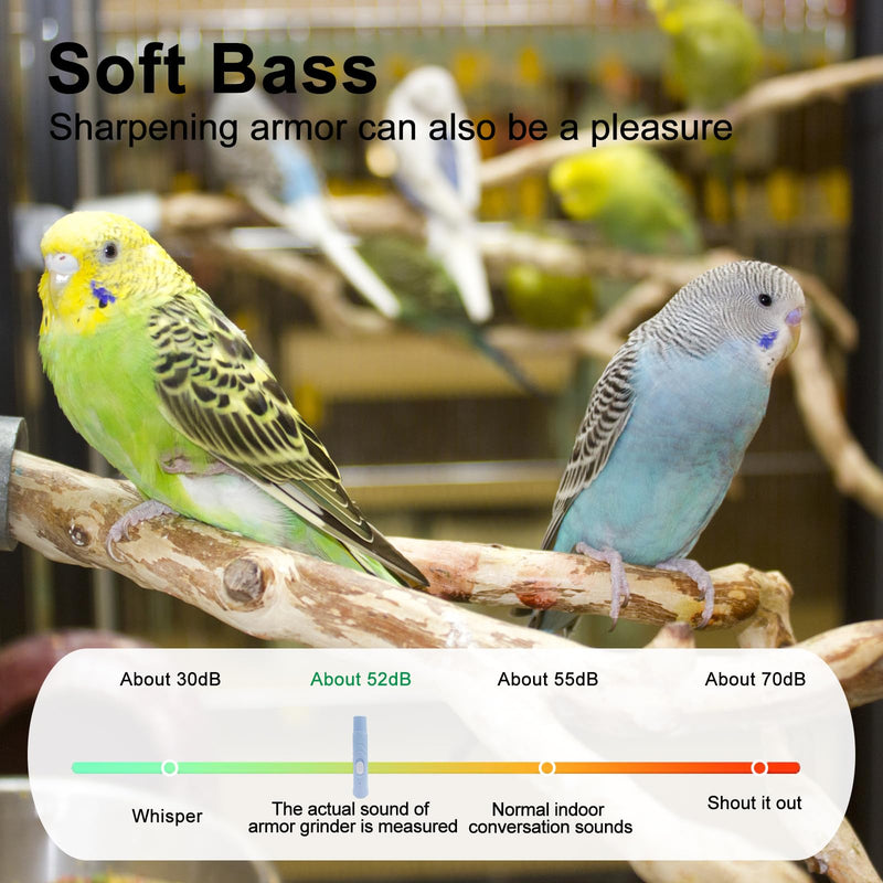 Bird Nail Grinder,Bird Beak Grinder,Silenced Bird Nail File with LED Lamp,Suitable for Budgerigars,Parakeets,Conure,Parakeets,Crested Myna,Lovebirds, Finches. - BeesActive Australia
