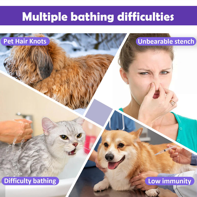 300ml/10oz Pet Waterless Dog Dry Shampoo for Dogs and Cats, Soothe Sensitive Skin and Itchy Dryness, Natural Dry Shampoo, No Rinse Foam Mousse for Pet Deep Cleansing Deodorizing and Grooming - BeesActive Australia