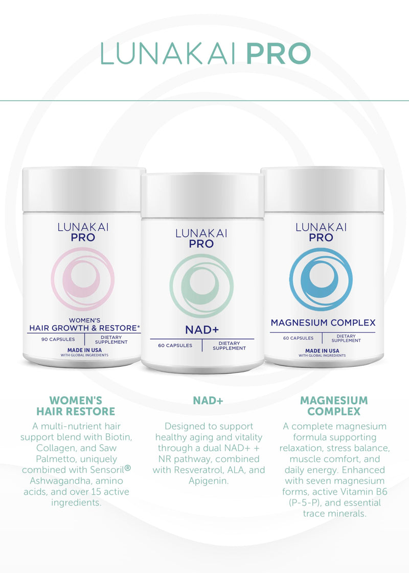 Lunakai Myo-Inositol D-Chiro Inositol for Women 40:1, 2000mg Supplement | USA Made | with CoQ10, Folate & Vitamin D3 - Daily Hormone Balance & Ovarian Support, 120ct