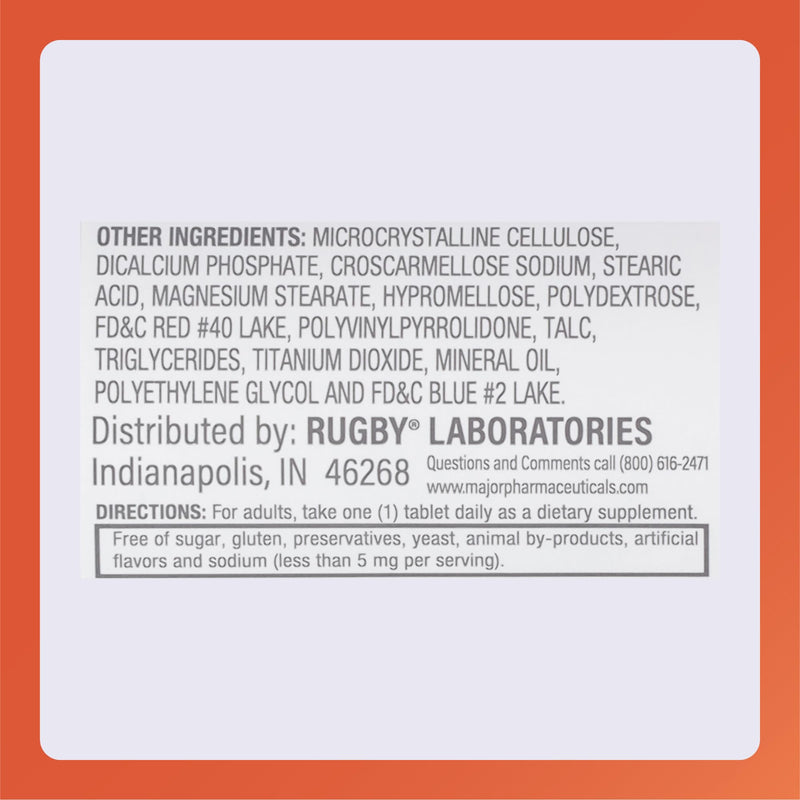 Rugby Nephro-Vite Vitamin B and C Complex Tablets, 100 Count (1-Pack) | Gluten Free Dietary Supplement for Adults with 60 Mg of Vitamin C, and 10 Mg of Vitamin B6 100 Count (Pack of 1)