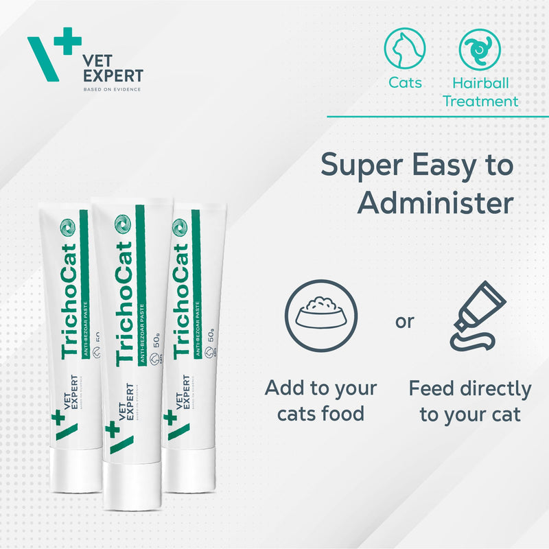 VETEXPERT TrichoCat 50g interference suppression paste Reduction of hair ball formation in the lining wire - BeesActive Australia