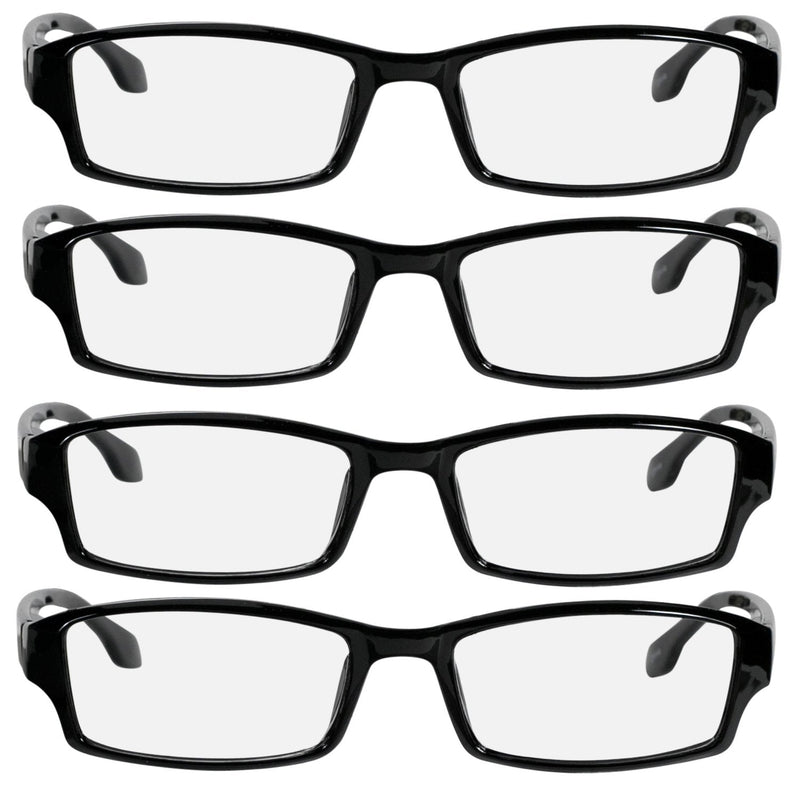 TruVision Readers Reading Glasses, Comfort Spring Hinges for Men and Women, 9501HP 01h-4-black 2.0 x