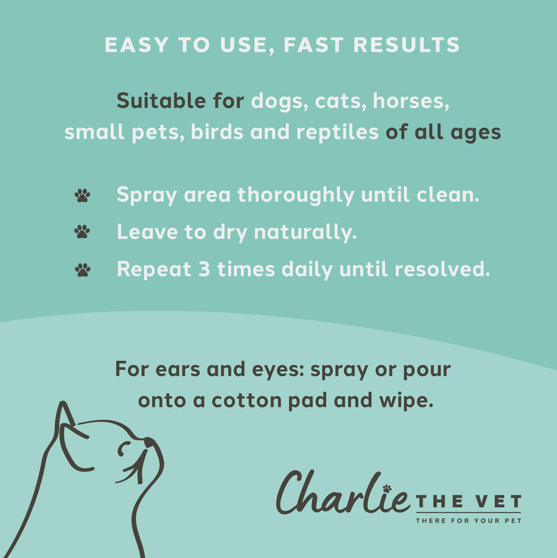 Antiseptic Wound & Skin Care Spray (100ml) | Award-Winning | Stops Itching, Fights Infection, Heals Fast | Safe, Non-Stinging, Natural | Veterinary Strength for Dogs, Cats & Pets