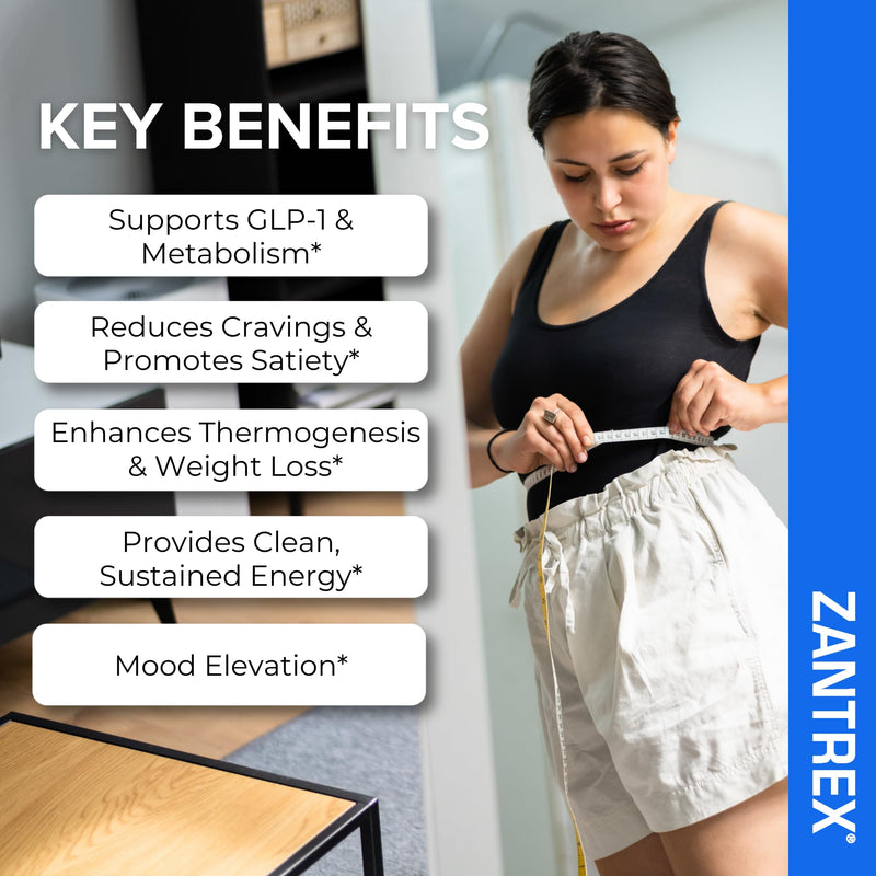 Zantrex Blue Energy & Thermogenesis Boost Energy | Weight Loss Supplement for Appetite Control, Increased Calorie Burn and Supports GLP-1 Levels | 60 Count 60 Count (Pack of 1)