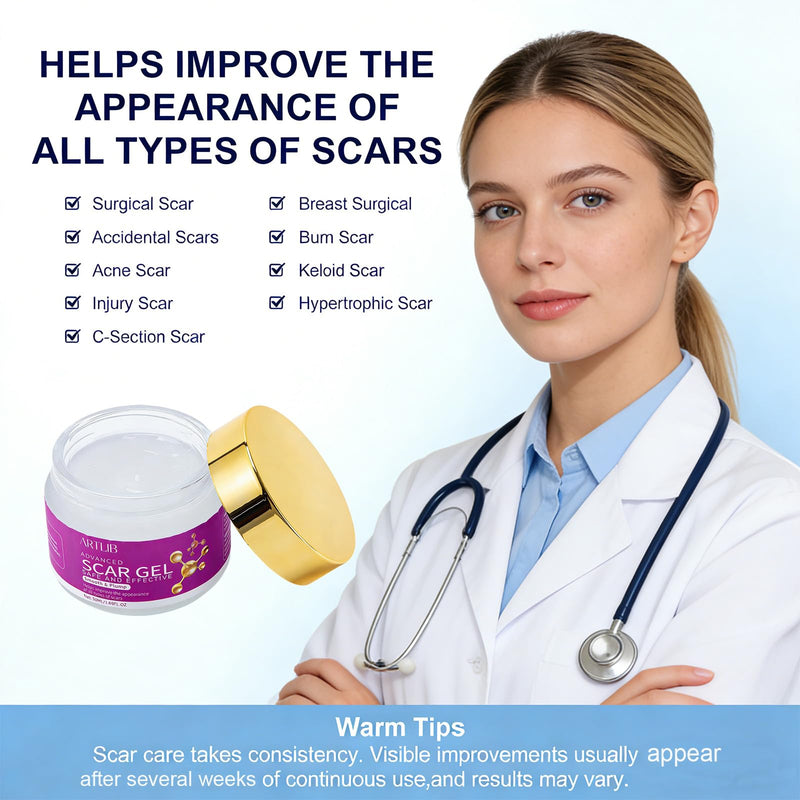 Scar Cream,Silicone Scar Gel,Helps Reduce Surgical Scars,Acne,Burn,Keloids Bump,Stretch Marks, Advanced Scar Removal Cream for Old and New Scars (1.59oz) 1.59 Ounce - BeesActive Australia