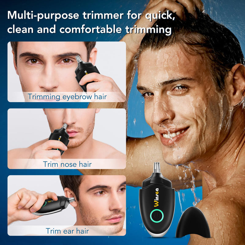 Ear and Nose Hair Trimmer for Men and Women ‚Äì Travel Trimmer, High-Precision Nose Shaver, USB Rechargeable, Waterproof, Safe & Quiet Operation, Portable Ear Hair Remover Design