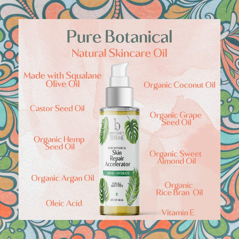 Brittanie's Skin & Scar Repair Accelerator For C Section Recovery, Scars, Stretchmarks & Tattoos | Natural, Non-Toxic Healing Treatment, Dermatologist Recommended, Deeply Nourishes, Reduces Wrinkles