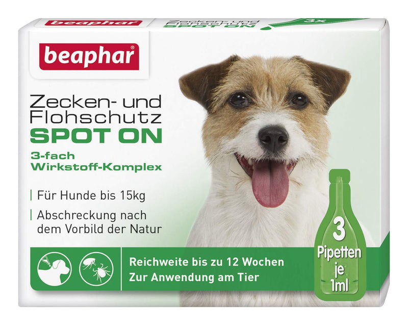 Tick and flea protection Spot ON for dogs over 15 kg & flea protection Spot ON for dogs up to 15 kg - BeesActive Australia
