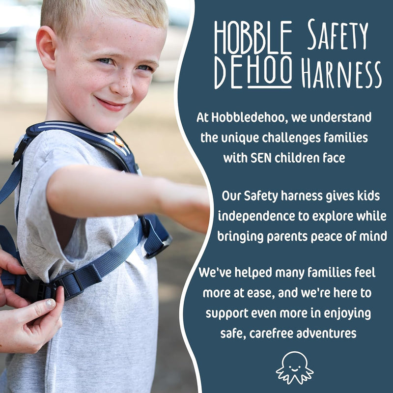 Child Safety Harness | Premium Adjustable Toddler & Kids Harness Ages 2‚Äì7 | Autism Support Blue