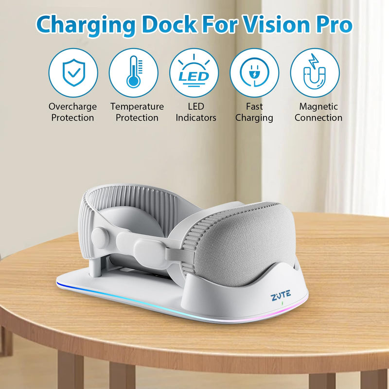 Charging Dock for Apple Vision Pro - Magnetic Charging for Vision Pro Battery Charger Stand, Designed for Apple Vision Pro – Immersive Experience with Advanced AR Technology - BeesActive Australia