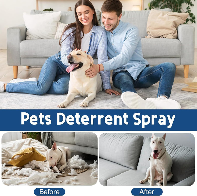 No Chew Spray for Dogs 120ML Bitter Apple, Effective Anti Chew Spray for Dogs, Protects Furniture, Belongings & Prevents Wound Irritation, Indoor & Outdoor Use, No Alcohol & Trace