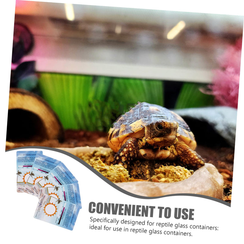 COLLBATH 10 pieces UV test cards for reptiles UV identification cards for checking UV intensity UVC test tools for terrariums Reusable and precise measurement - BeesActive Australia