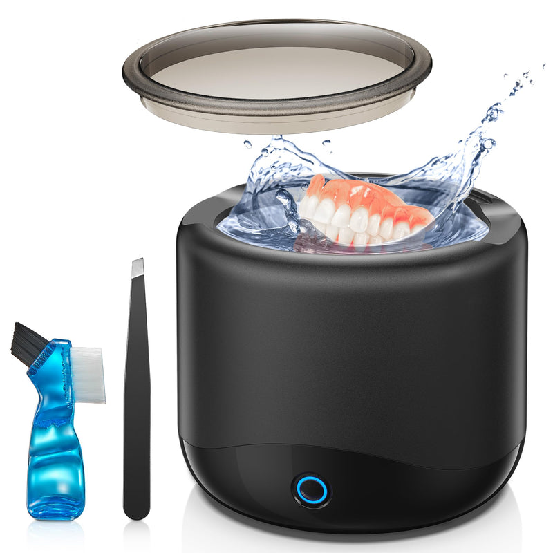 Ultrasonic Retainer Cleaner, 45kHz Retainer Cleaner Machine for Dentures, Mouth Guards, Aligners, Braces, Toothbrush Heads & Jewelry, 230ML Dental Cleaning Pod with 3 Modes & Digital Timer - BeesActive Australia