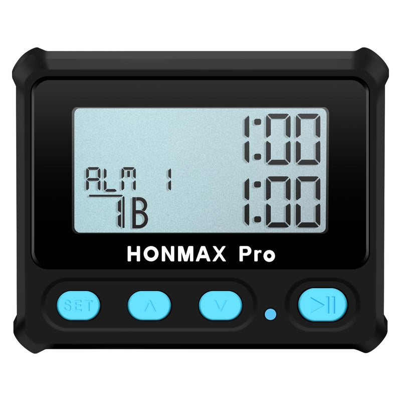 8100 Professional Interval Timer and Stopwatch, Backlight, USB-C Charged, Clock -Black Black - BeesActive Australia