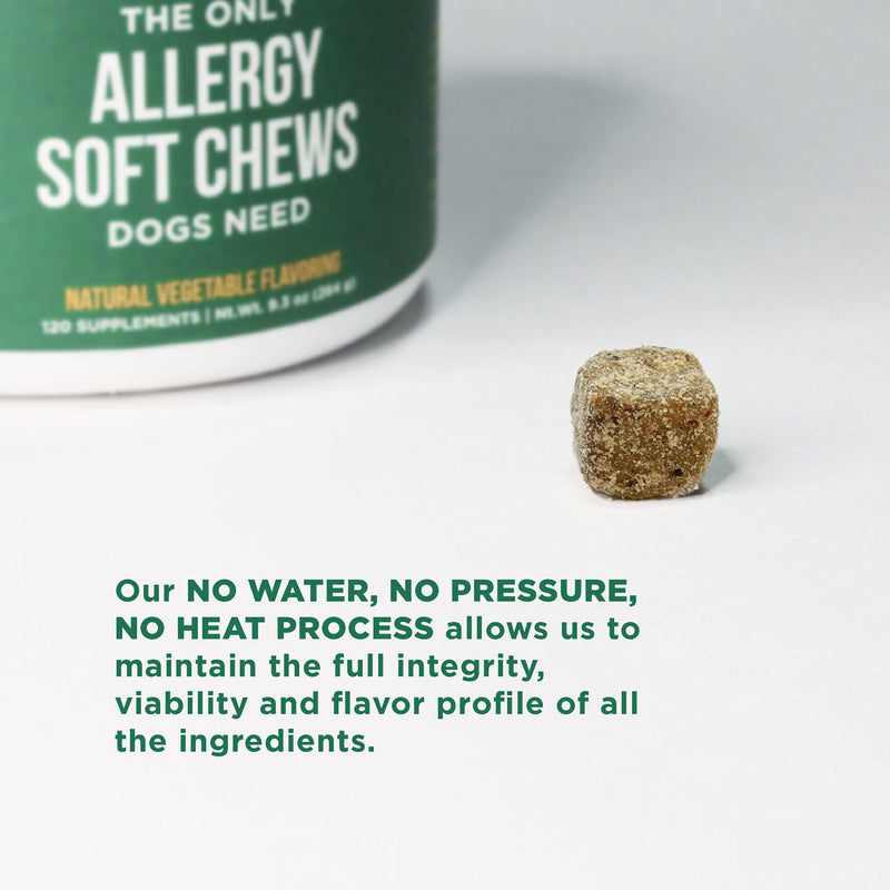 Natural Rapport Dog Allergy Supplement - The Only Allergy Soft Chews Dogs Need - 120ct Treats That Contain Kelp and Bee Pollen for Allergy and Itch Relief Allergy Chew - PawsPlanet Australia