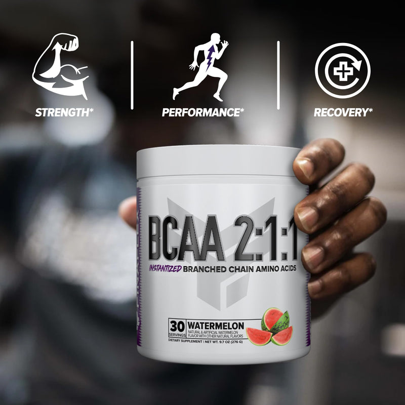 FINAFLEX PURE BCAA 2:1:1, Watermelon - 9.7 oz - Promotes Strength, Recovery & Performance - With 2:1:1 Ratio of Leucine, Isoleucine & Valine + Vitamin C - 30 Servings 9.7 Ounce (Pack of 1)